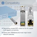 TRENDnet TEG-10GBRJ 10G RJ-45 Copper SFP+ Module
