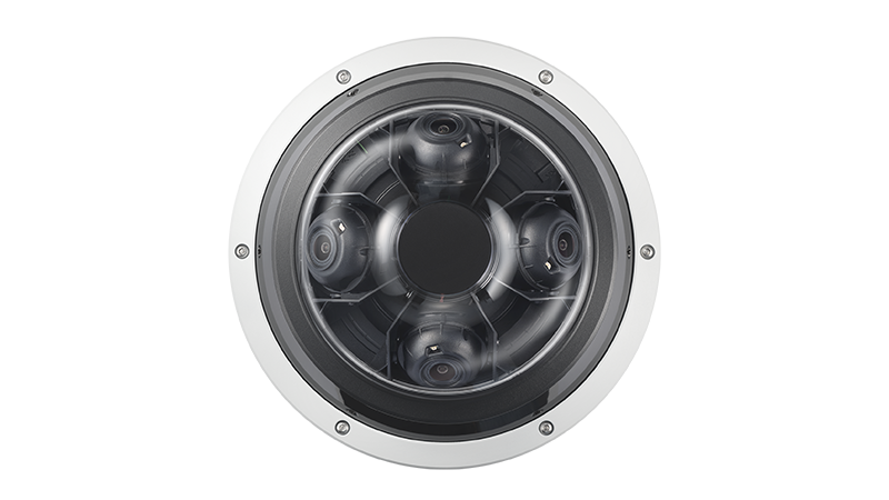 IDIS DC-U6K31WRA 5M 4-Channel AI Multi-Directional Camera, 3.3-7.02mm Motorized Varifocal Lens, IP67, IK10
