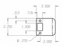 Strike Extended D-Lip 2-1/4In X 2In
