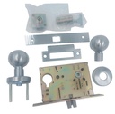 Dorex Dm Series Heavy-Duty Mortise Lock, Passage, Kent Knob, Sectional, Field Reversible