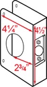 Don-jo Dorgard D/Bolt 4.5In X 1-3/4 X 2-3/4