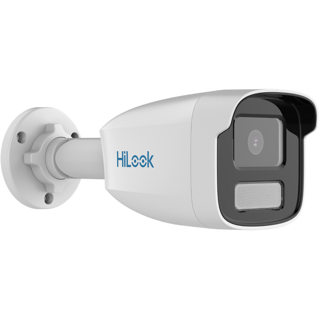 HiLook ColorVu Lite, Outdoor Bullet, Metal camera body, 4MP, 4mm, 120 dB WDR, H.265+, IR 30m, IP67, PoE/12VDC