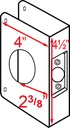 Don-jo Dorgard Deadbolt 4.5In X 1-3/8 X 2-3/8