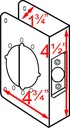 Don-jo Dorgard Leverset 4.5In X 1-3/4 X 2-3/4