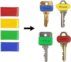 Lucky Line 17204 Key Bands 4/card Large