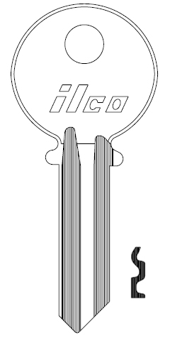 Ilco Y1-BR Key Blank 999 