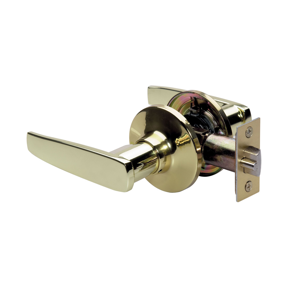 Master Lock SLL0403BOX Residential Passage Straight Lever Polished Brass