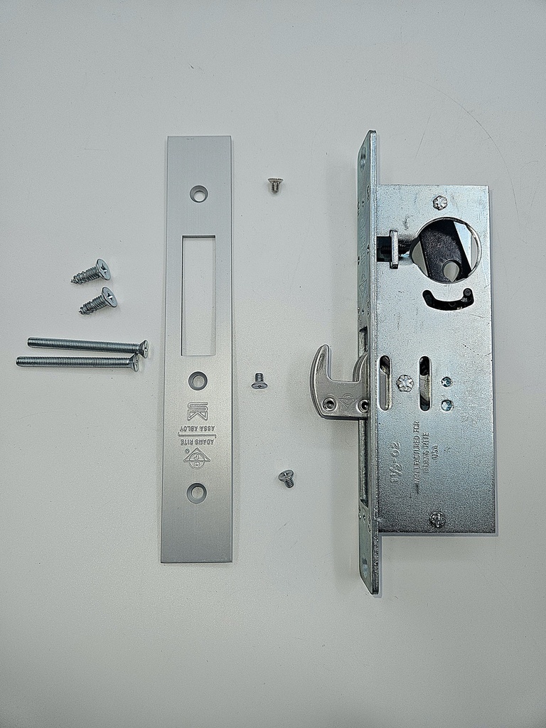 Adams Rite MS1850SN450-628 MS1850SN Series MS Deadlock with Hook Bolt, Non-Handed, Clear Anodized