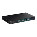 TRENDnet TPE-30284 28-Port Gigabit Web Smart Poe+ Switch with 10g SFP+ Slots