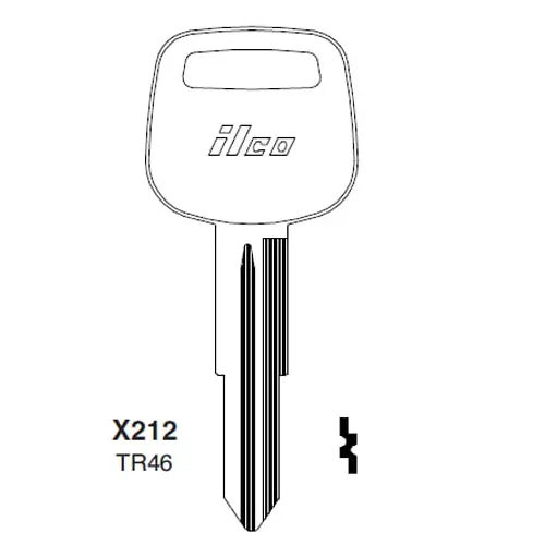 Ilco X212 Toyota Key Blank TR46
