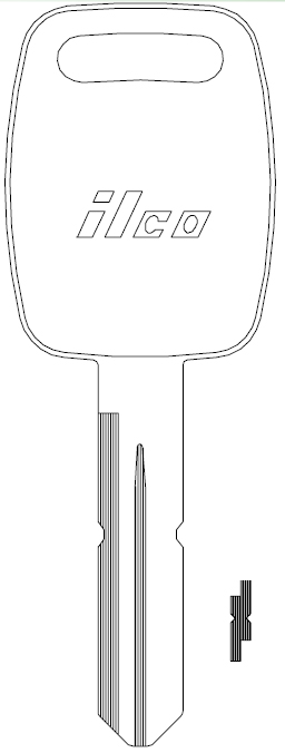 Ilco K1994 Kenworth Key Blank B87