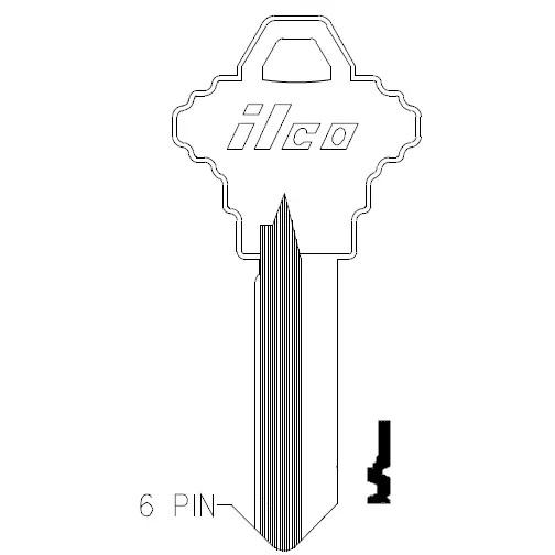 A1145F Schlage Key Blank – SC7 / 101F