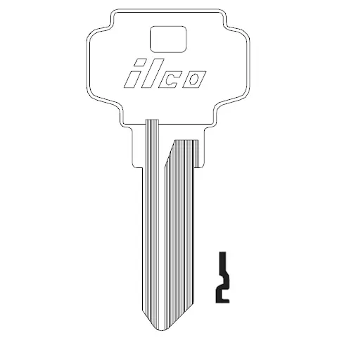 D1054K Ilco Key Blank – DE6