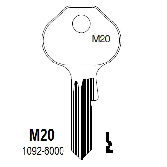M20 Master Key Blank – M6000B