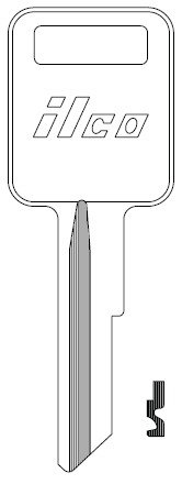 Ilco 1970AM American Motors Key Blank RA4
