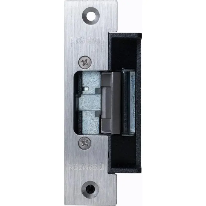 Camden CX-ED2079 Universal' electric strike, 12/24V AC/DC, fail safe/fail secure operation, horizontal adjustment, c/w 3 stainless steel faceplates (CX-ESP1B, ESP3B & ESP4B)