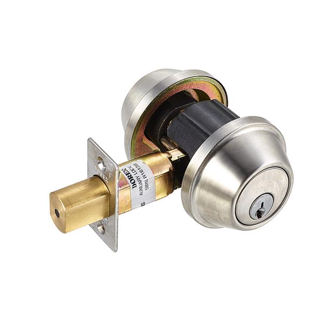 Dorex TLA60 Double Cylinder Satin Stainless Steel Deadbolt Dorex w/ Weiser Keyway