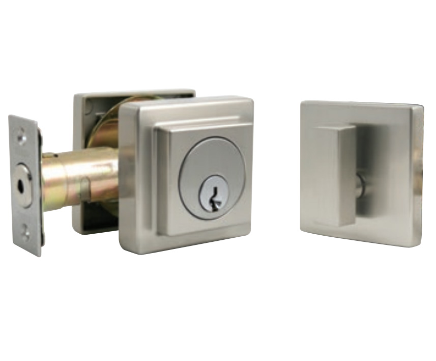 Quadra Single Cylinder Deadbolt Weiser Keyway Mortise Latch