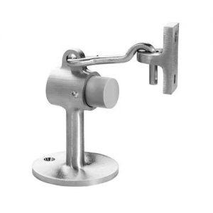 Door Stop Floor Mounted Hook w/ Masonry Anchors & Wood Screws