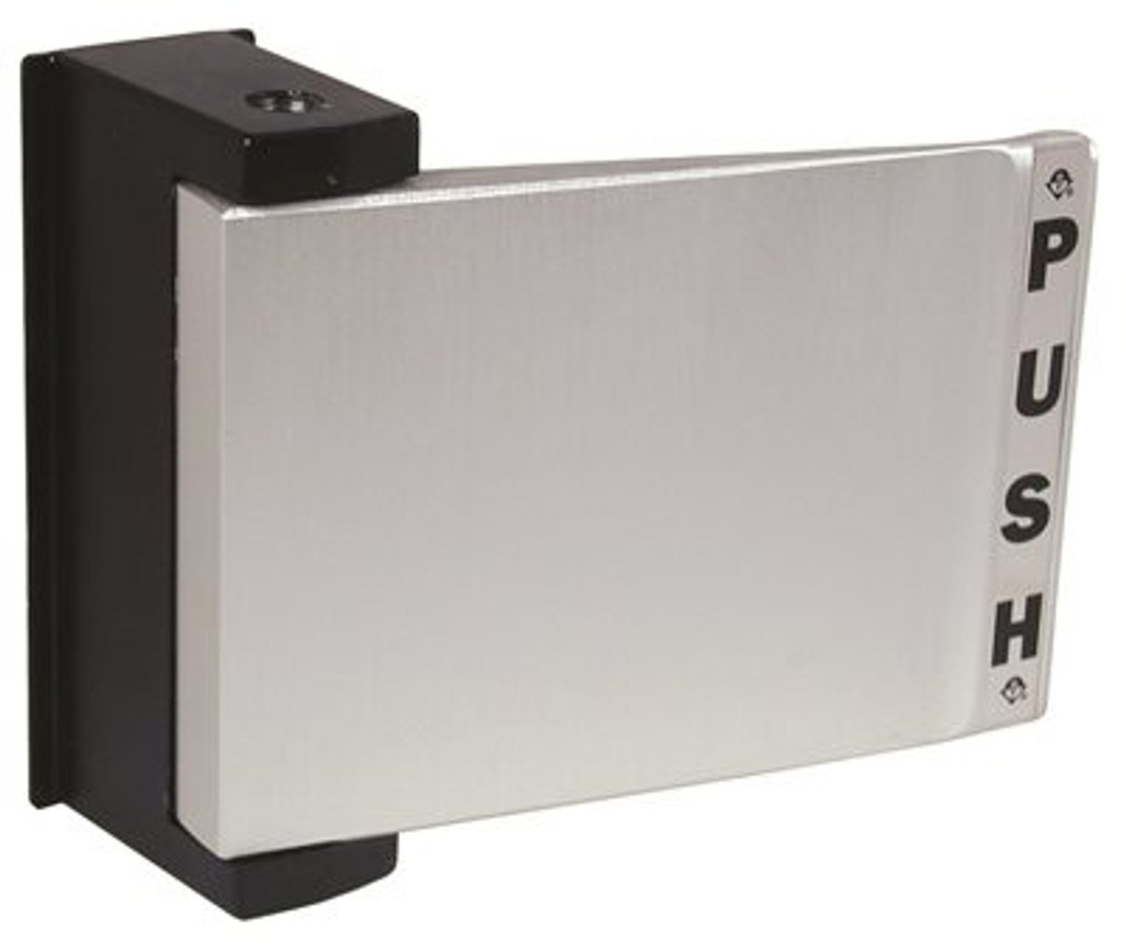 Adams Rite 4590-02-02-628 Push Paddle For Use With 4510 Deadlatch Aluminum (Push To Left) For 2-1/4 - 2-1/2 In Thick Doors
