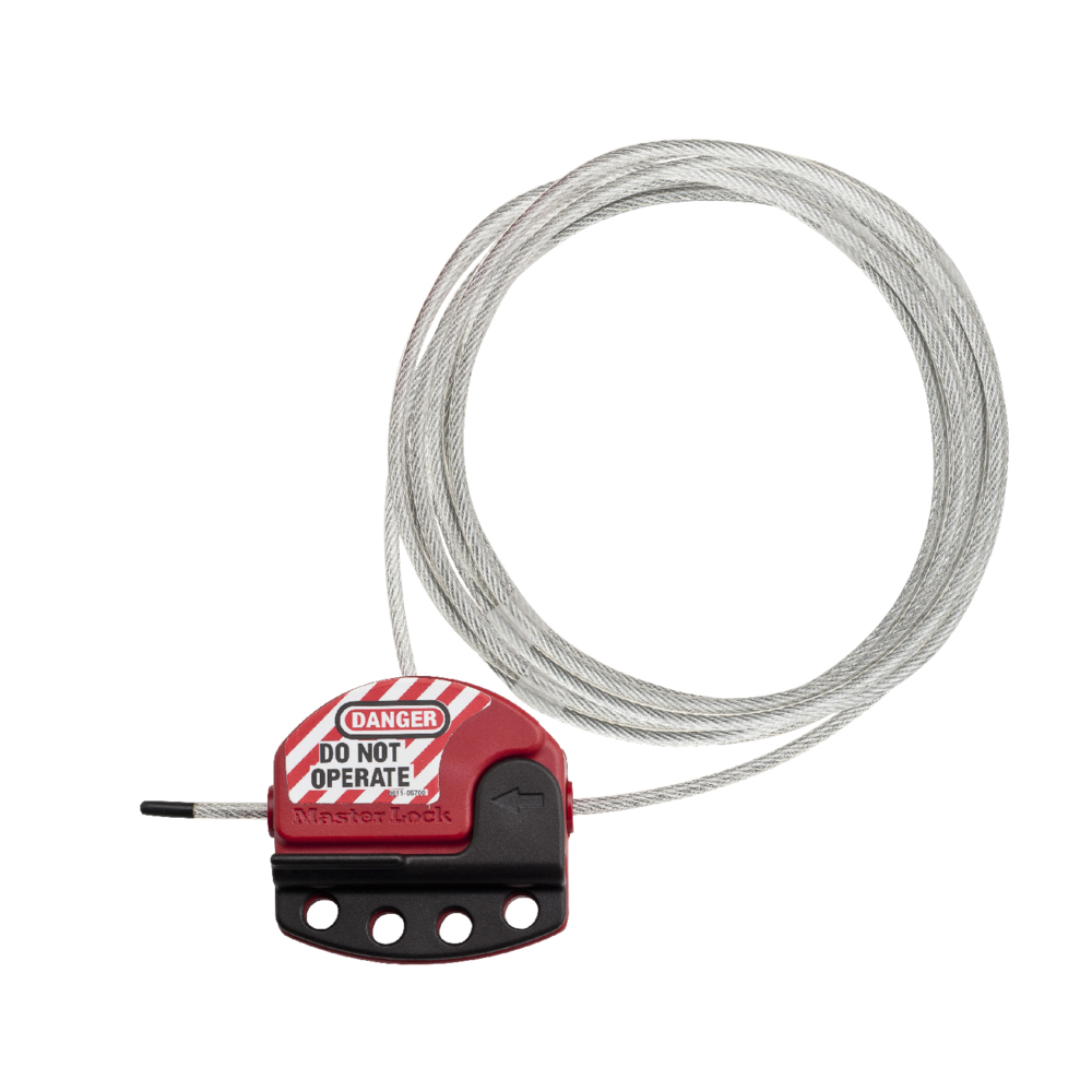 Master Lock S806CBL15 Adjustable Cable Lockout, 15ft (4.6m) Cable