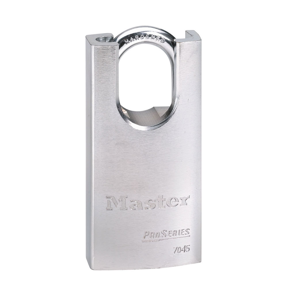 Master Lock 7045KA 1-3/4" (44mm) Wide ProSeries® Shrouded Solid Steel Rekeyable Pin Tumbler Padlock, Keyed Alike