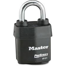 Master Lock 6121KA 2-1/8" (54mm) Wide ProSeries® Weather Tough® Laminated Steel Rekeyable Pin Tumbler Padlock, Keyed Alike w/ 11G043 Keyway 