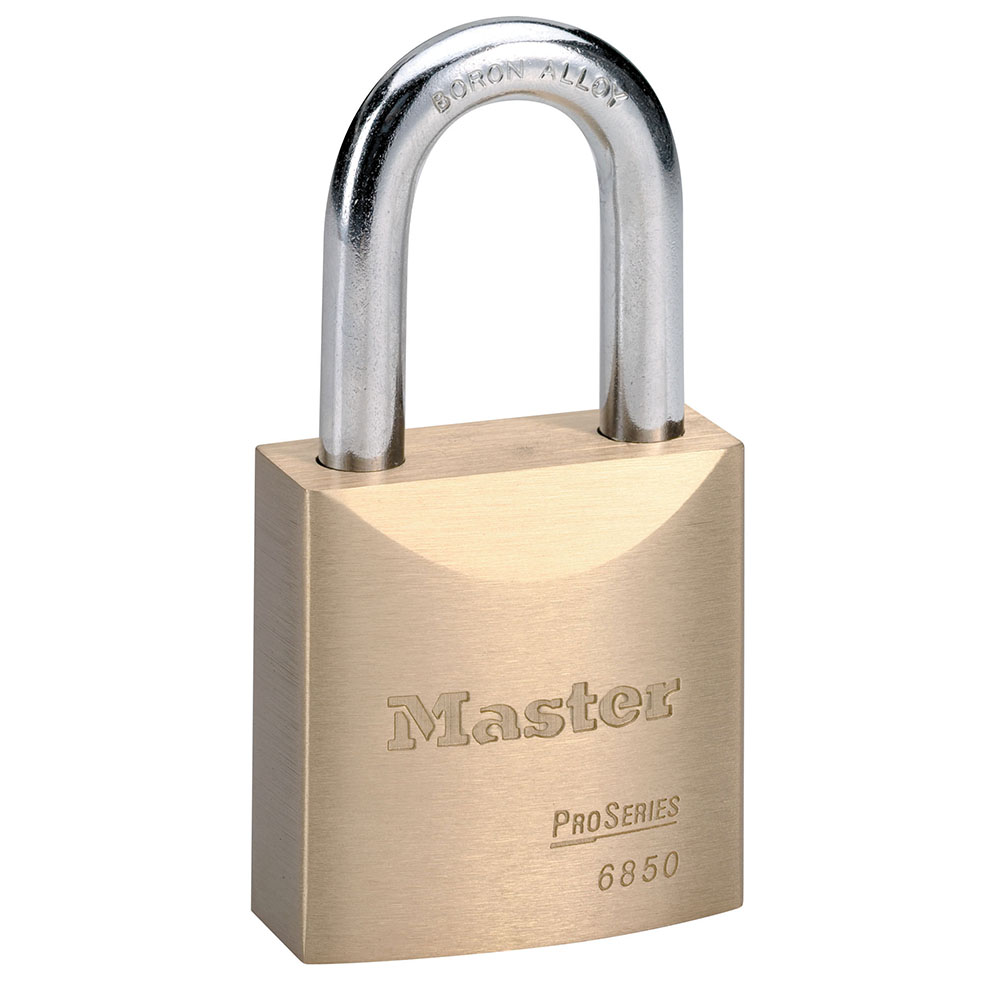 Master Lock 6850KD 2" (51mm) Wide ProSeries® Solid Brass Rekeyable Pin Tumbler Padlock, Keyed Different 