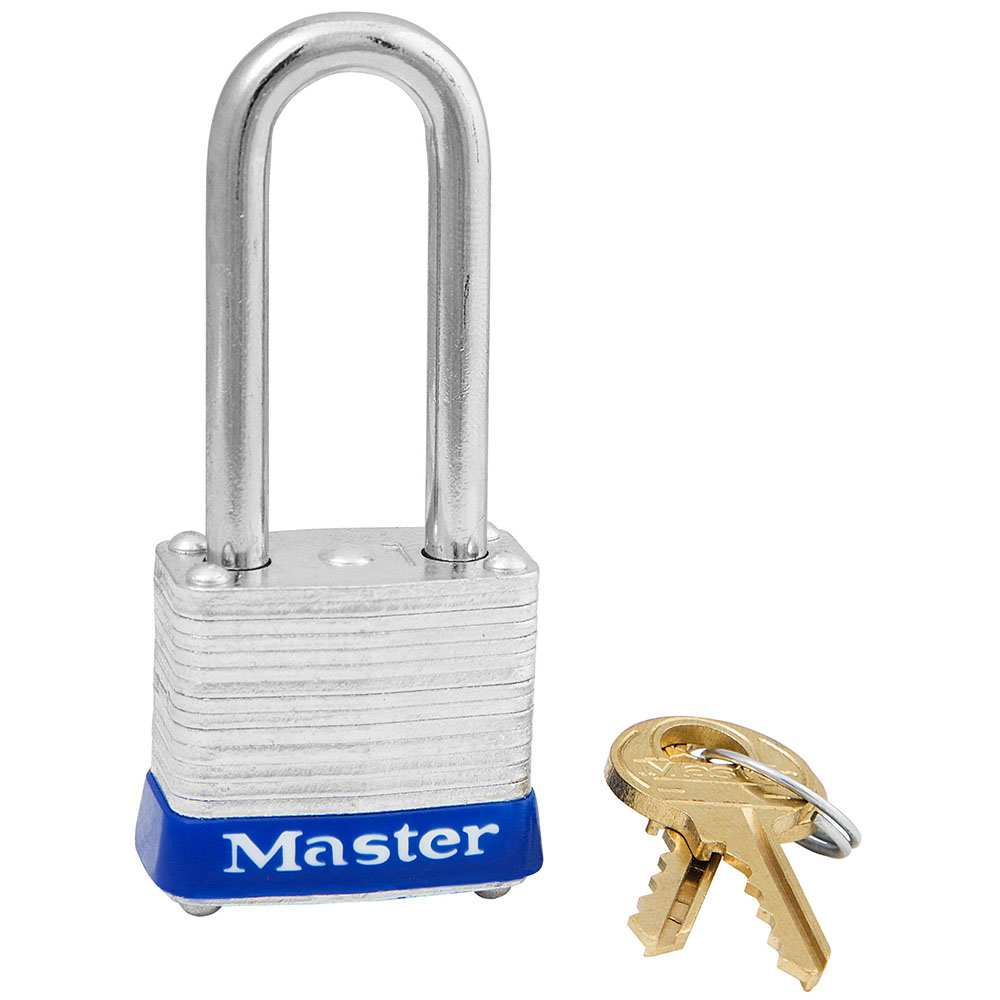 Master Lock 7KALF 1-1/8" (29mm) Wide Laminated Steel Pin Tumbler Padlock with 1-1/2" (38mm) Shackle, Keyed Alike
