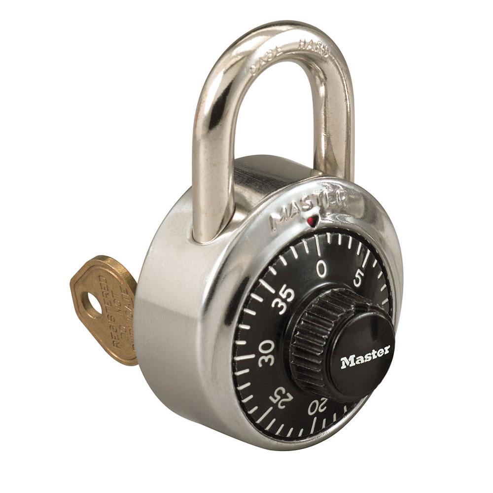 Master Lock 1525 1-7/8" (48mm) General Security Combination Padlock w/ Key Control Feature V60 