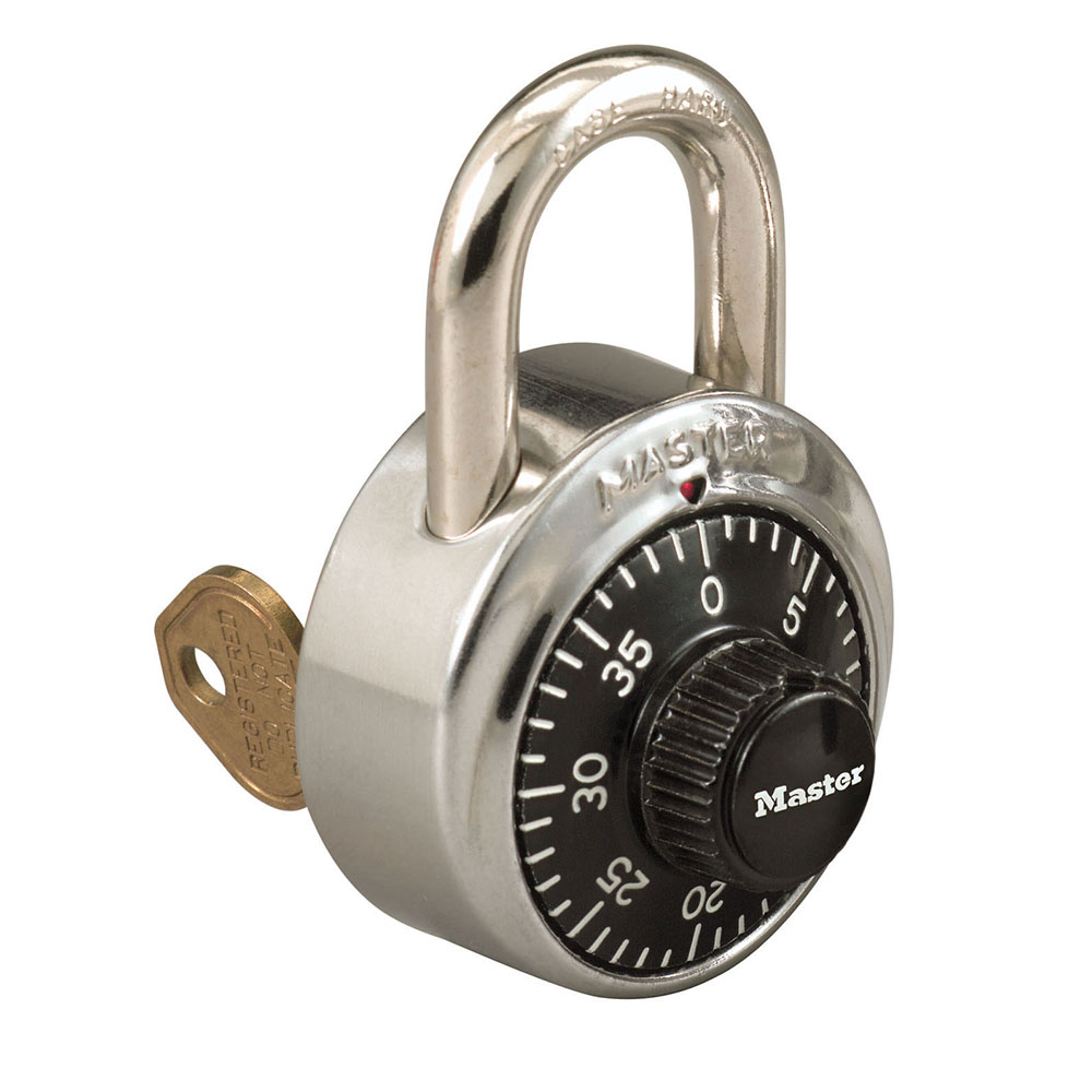 [1525 V689] Master Lock 1525 1-7/8" (48mm) General Security Combination Padlock w/ Key Control Feature V689