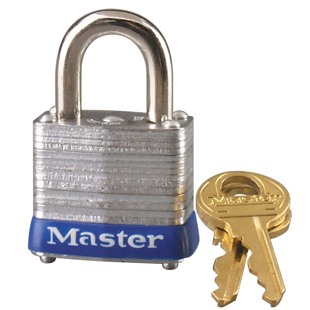 Master Lock 7KA 1-1/8" (29mm) Wide Laminated Steel Pin Tumbler Padlock, Keyed Alike w/ P812 Keyway 