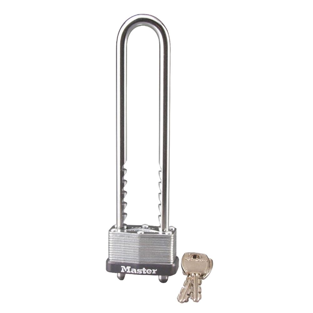 Master Lock 517D 1-3/4" (44mm) Wide Laminated Steel Warded Padlock with Adjustable Shackle