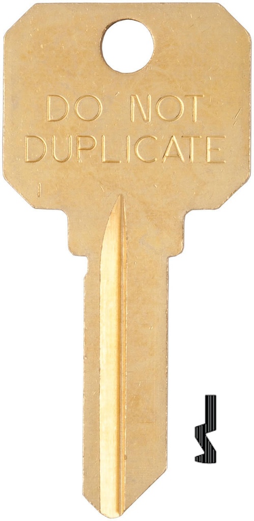 Ilco DND-SC1 Schlage Key Blank "Do Not Duplicate"