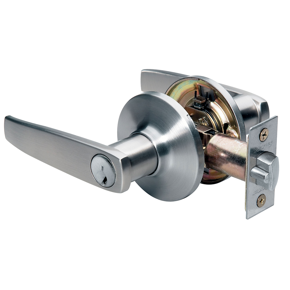 Master Lock SLL0115KA4W Residential Entrance Straight Lever Satin Nickel Weiser
