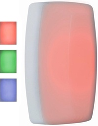 [CM-AF142SO] Camden Single Gang Multi-Color LED Dome Light w/ Sounder Selectable Red, Green, Blue or White. Selectable continuous or flashing LED.