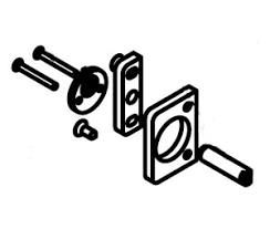[91-0325-01] Adams Rite 91-0325-01 Exit Kit For 8400 With 1/4" Thermal Clad Doors