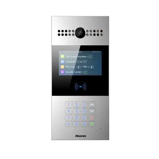 [R28A] Akuvox R28 is a SIP Video Doorphone with a Numeric eypad