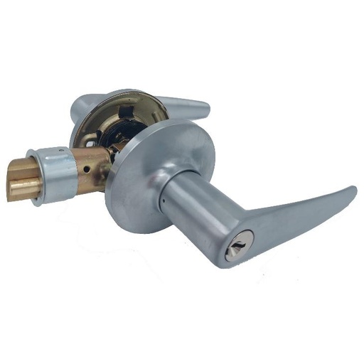 [10251MC26DKDW] Dorex Manhattan Entry Lever Schlage Keyway Satin Chrome
