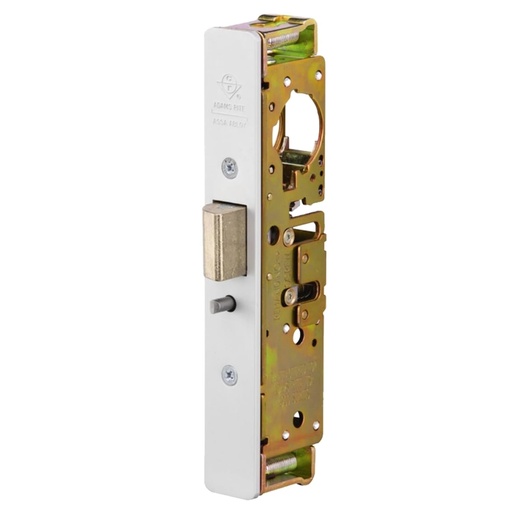 [4900-46-101-628] Adams Rite 4900-46-101-628 Door Deadlatch, Heavy Duty, Right/Left Hand Reverse, 1-1/2" Backset, 4-5/8" Flat Strike, Standard Clear Anodized Faceplate, With Kit, For Aluminum Door