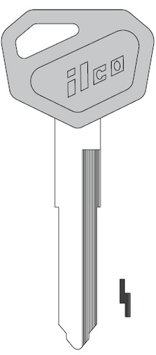 [KW15BP] Ilco KW15BP Kawasaki Motorcycle Key Blank