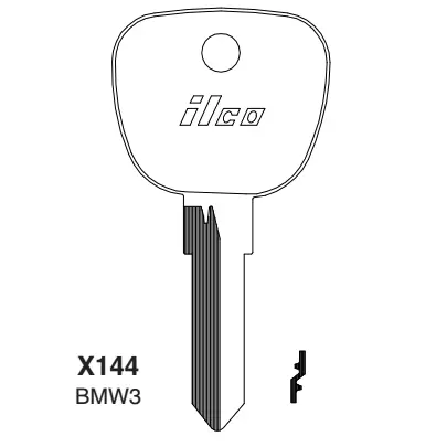 [X144] Ilco BMW3 Key Blank X144