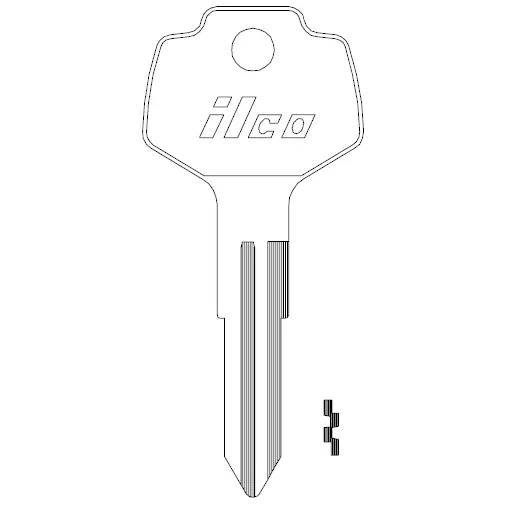 [X123  DA25] Ilco X123 Key Blank DA25