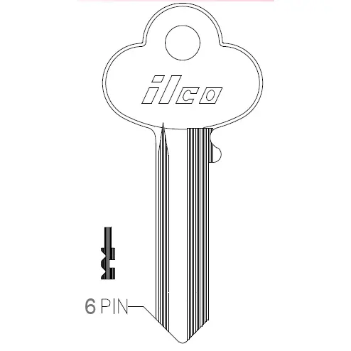 [1001EN] Ilco 1001EN Corbin Key Blank CO7