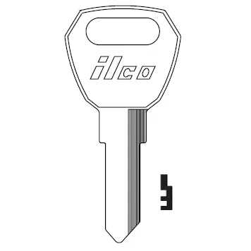 [1645] 1645 Ilco Fulton Hitch Key Blank
