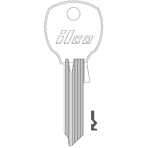 [1069LB] 1069LB Ilco Key Blank – NA12