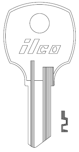 [1069N] Ilco 1069N Key Blank RO3