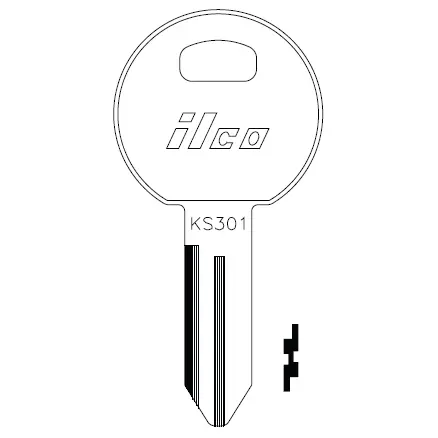 [1665] Ilco 1665 Key Blank TM18