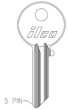 [997E] Ilco 997E Key Blank Y52
