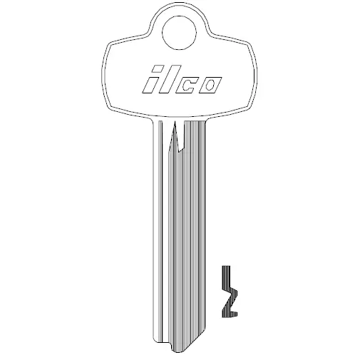 [A1114A] A1114A Ilco BEST Key Blank BE2/1A1A1